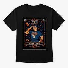 John Cena “Never Give Up” Retro WWE Wrestling Card Unisex Adults & Kids T-Shirt