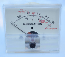Dixson Inc. Made in USA Modulation Set Meter Gauge