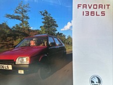 Skoda Favorit Estate 136 LS Car Sales Info Brochure