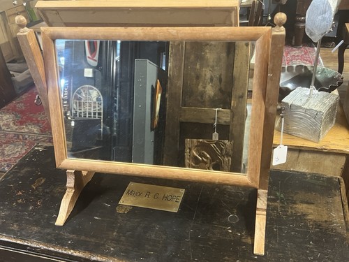 Oak dressing table mirror - dressing,