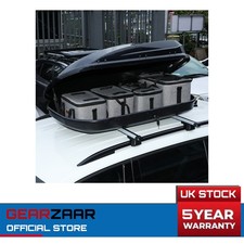 400 L Car Cargo Roof Box Gloss Black Camping Travel Luggage Waterproof 400 Litre