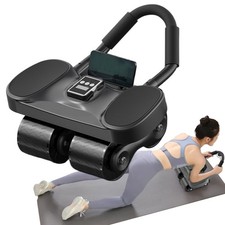 New Ab Roller Wheel With Timer & Knee Mat,automatic Rebound Elbow Support 2025
