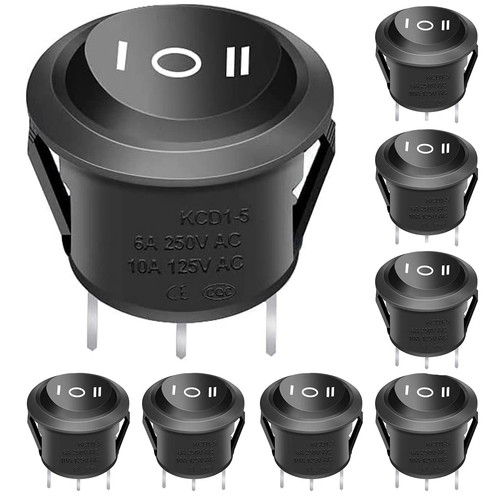 8pcs round rocker toggle - round,