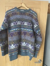 Shetland Pure New Wool Jumper M Casual Club Pullover Sweater Top