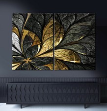 GOLD LEAF abstract canvas