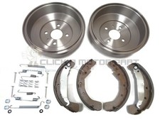 Rear 2 Brake Drums And Shoes