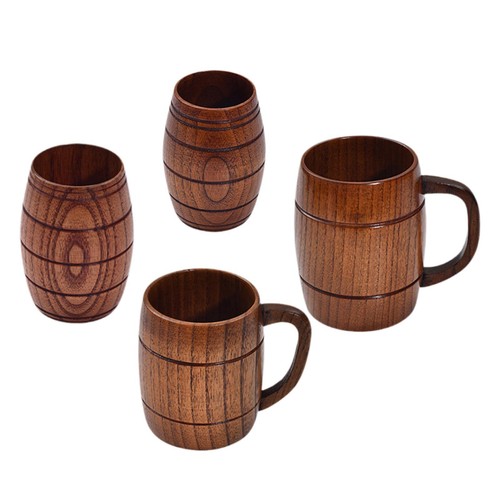 Wooden beer mug tea - wooden,
