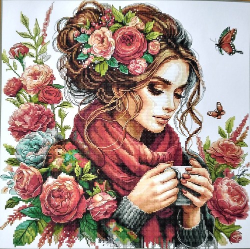 Woman flowers 14 count - -,