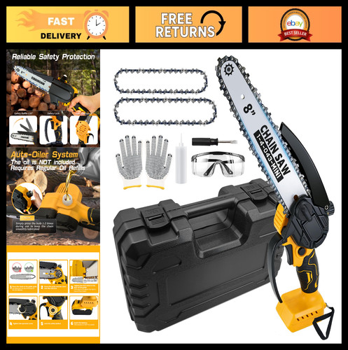 Cordless mini chainsaw - 8",