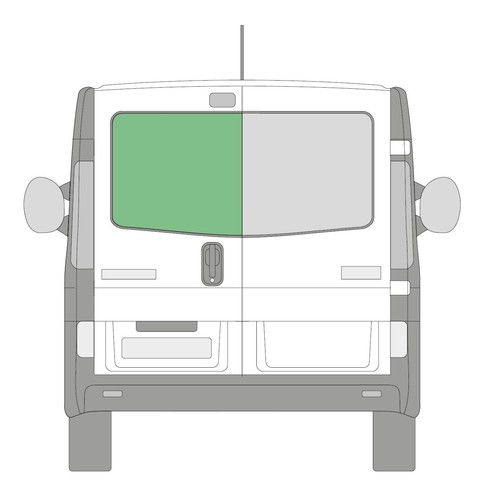 Nearside left rear barn - nearside, door