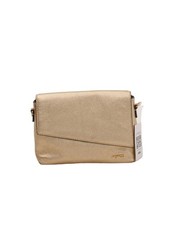 Mimco Women's Bag Gold Leather with Cotton Clutch