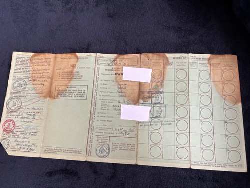 Humber hawk 1965 log book - humber,