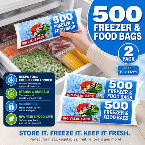 500 freezer bags large for - x,