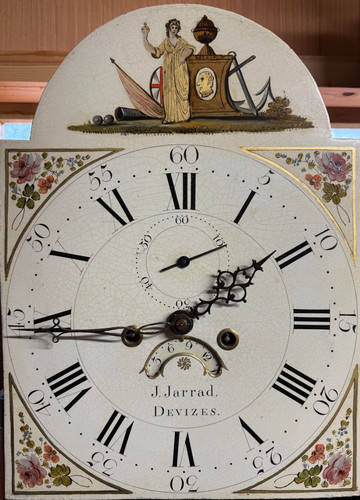 Day oak longcase clock - , with