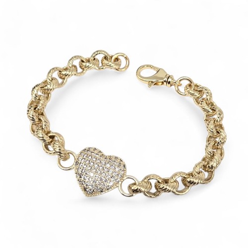 Gold belcher bracelet - gold, womens