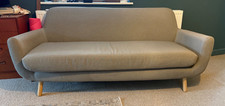 made.com grey 3 seater sofa