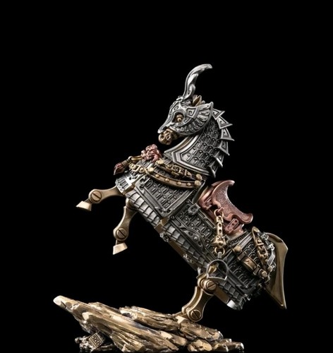 Heroic steed metal figurine - heroic,