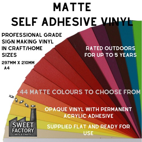 Self adhesive matte vinyl - self-adhesive, a4