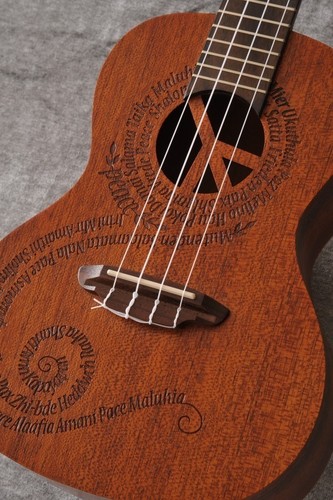 Luna ukulele maluhia peace uke - ukulele,