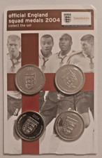 Sainsburys Official England Squad Medals 2004 Pack Of 4 Coins.