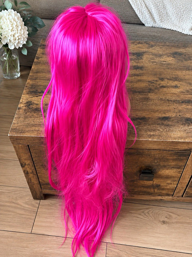Long straight hot pink - long,