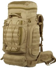 BACKFERRY LARGE MILITARY TACTICAL BACKPACK WITH RAIN COVER, 70L