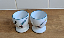 2 Vintage Denby 'Greenwheat' Ovenproof Stoneware EGG CUPS