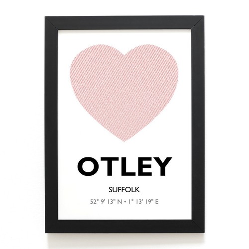 Print otley suffolk - a4,