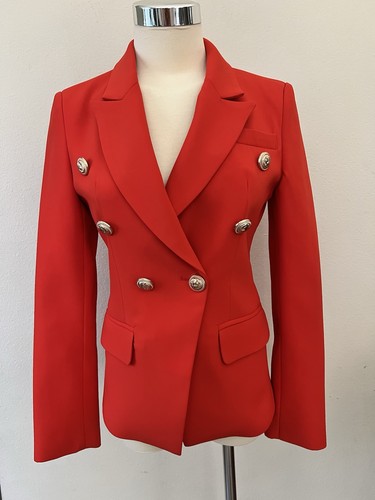 Red women double breasted - red, women’s
