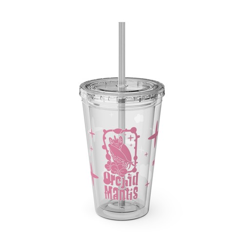Tumbler cup pink orchid - cup,,