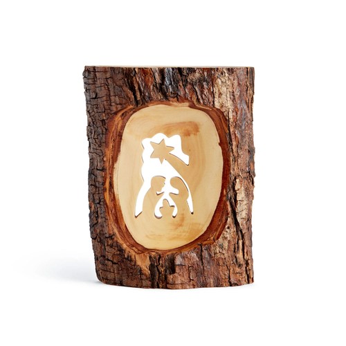 Nativity scene with - palm, tree