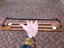 VINTAGE GAME CARRIER. MAHOGANY, BRASS & LEATHER.