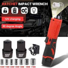 580Nm Cordless Electric Impact Wrench Drill Gun Ratchet Driver 3/8" +2 Batteries