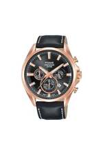 Pulsar Gents Chronograph Leather Strap 44mm 10ATM Watch PT3A28X1