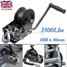 3500LB MARINE HAND POWERED WINCH BOAT MARINE JET SKI CAR TRAILER W/ 10M WEBBING