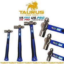 3Pc US PRO Ball Pein Hammer Set Fibreglass Handle Secure 8| 16| 32oz UK FREE P&P