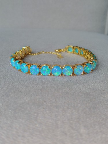 Gold blue opal - blue, tennis