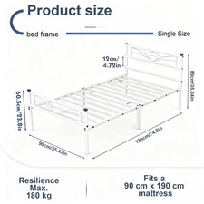 NEW Strong Single Double Bed