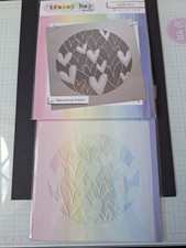 Tracey Hey Embossing Folder And Stencil Doodle Heart 6x6 Inches