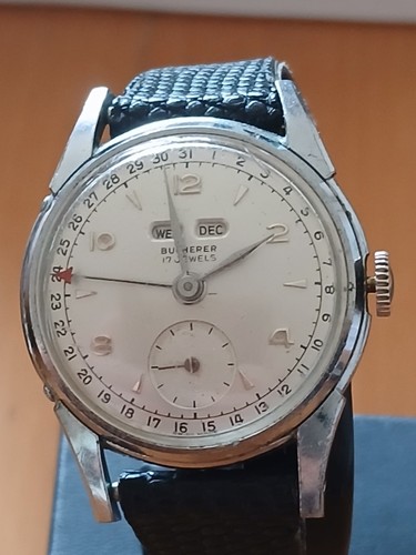 1960s bucherer triple calendar - 1960s,