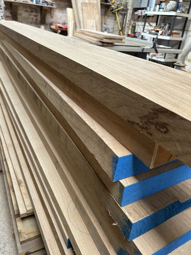 Par planed all round - round, oak
