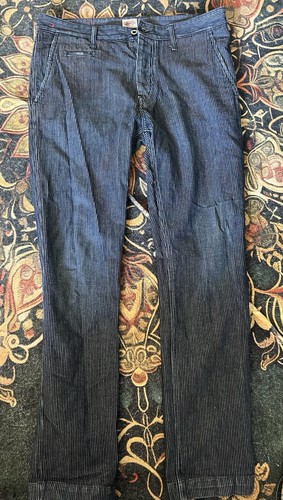 Men replay pin - striped, denim