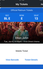 Elton John Tickets Leeds 6th June 2023