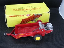 Dinky Toys 321 Massey-Harris Farm Manure Muck Spreader with Plastic Hubs Boxed
