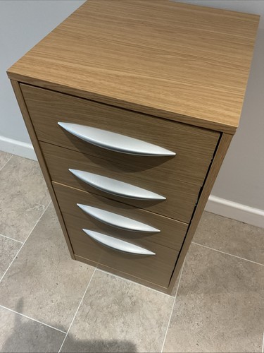 Four drawer home office - drawer, beech