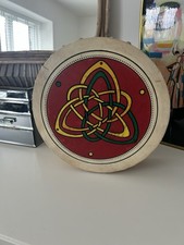 Bodhran 10 inch Drum with Celtic design, Purchased In Dublin
