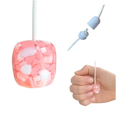 Single glossy pink - pink, resin