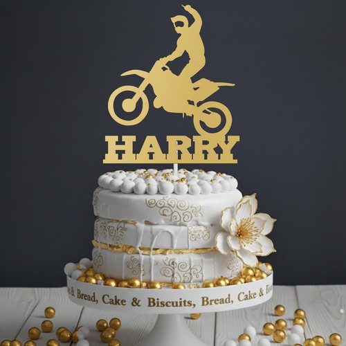 Motorbike cake topper - cake,