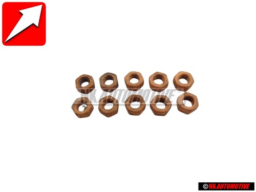 10x genuine hexagon nut n - 10x,