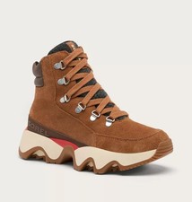 Sorel Women's Kinetic Impact Conquest Plus Waterproof Sneaker Boots Velvet Tan